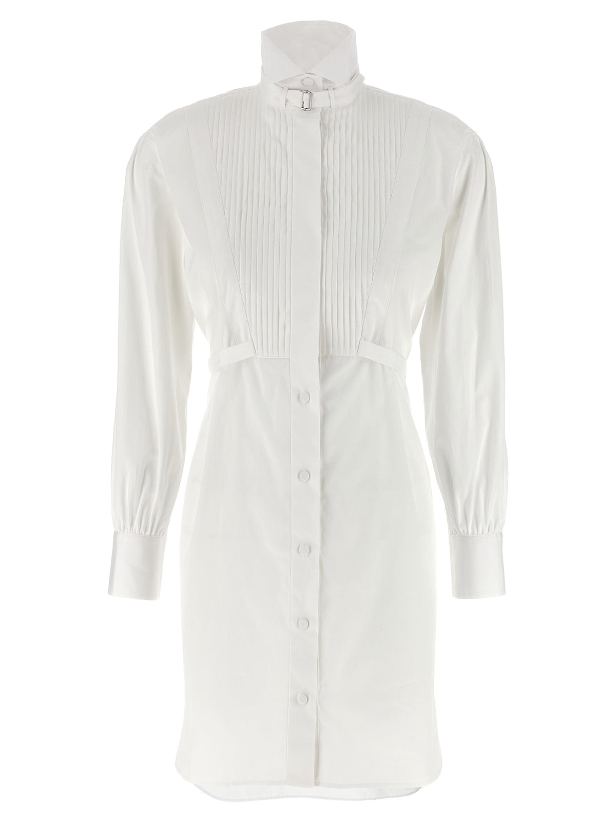 Alexander McQueen White Cotton Midi Dress