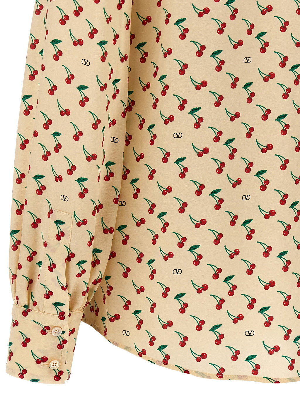 Valentino Garavani Beige Silk Blouse