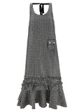 Ganni Black Polyester Midi Dress