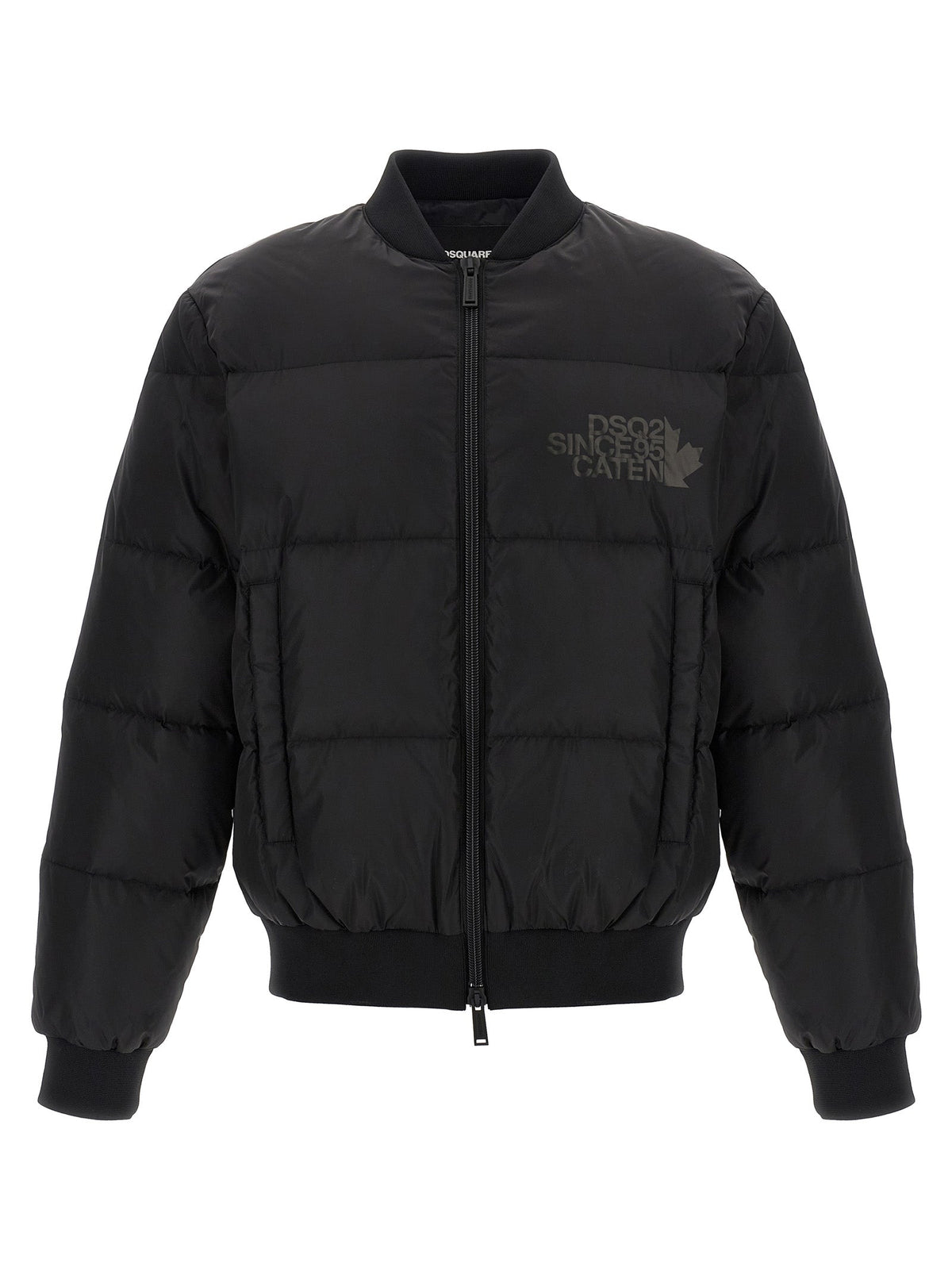 Dsquared² Black Polyamide Bomber