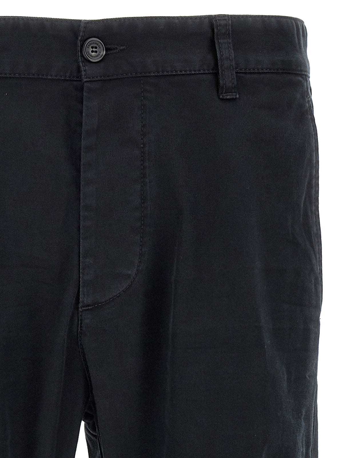 Dsquared² Black Cotton Chino Pants