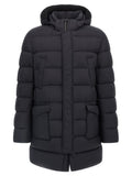 Herno Black Polyamide Coat