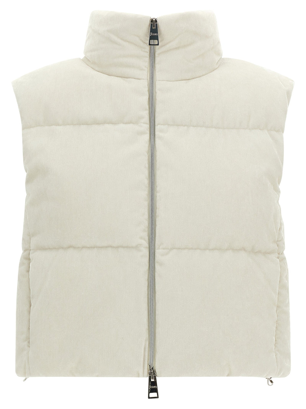 Herno White Viscose Sleeveless Jacket