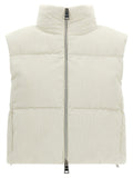 Herno White Viscose Sleeveless Jacket