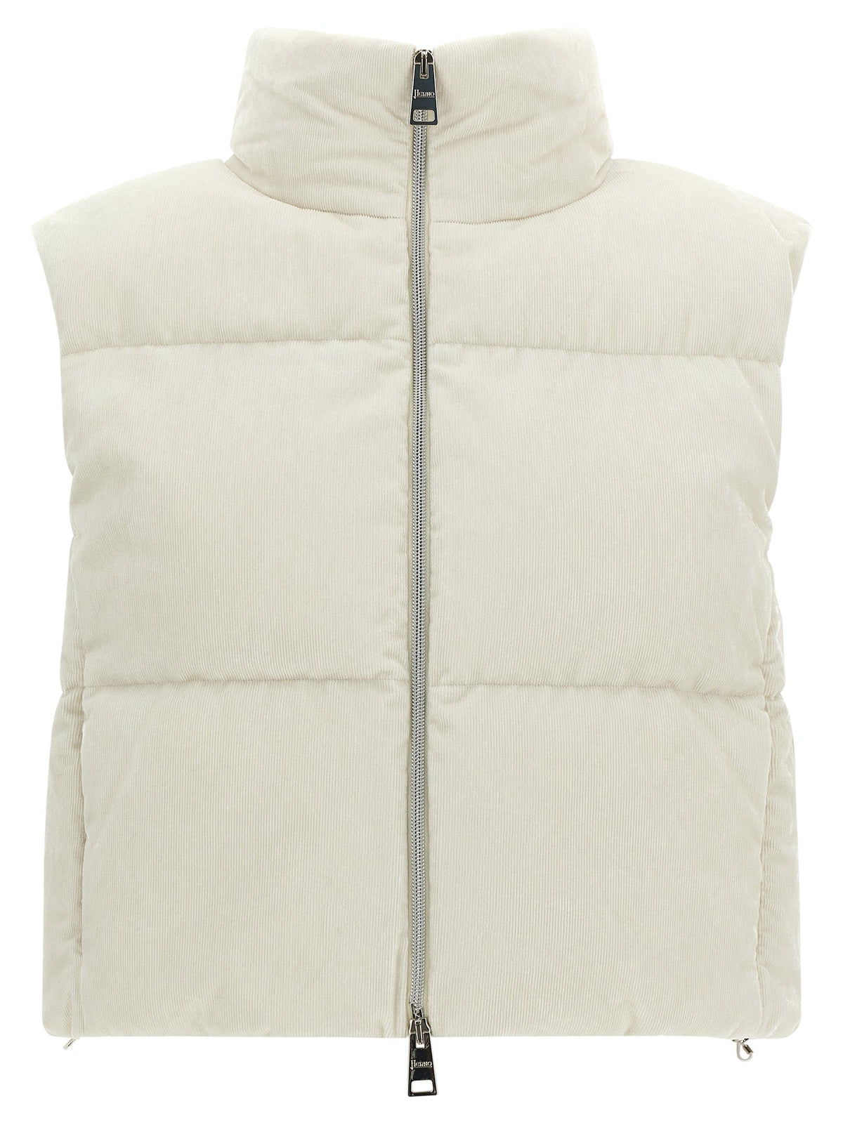 Herno White Viscose Sleeveless Jacket