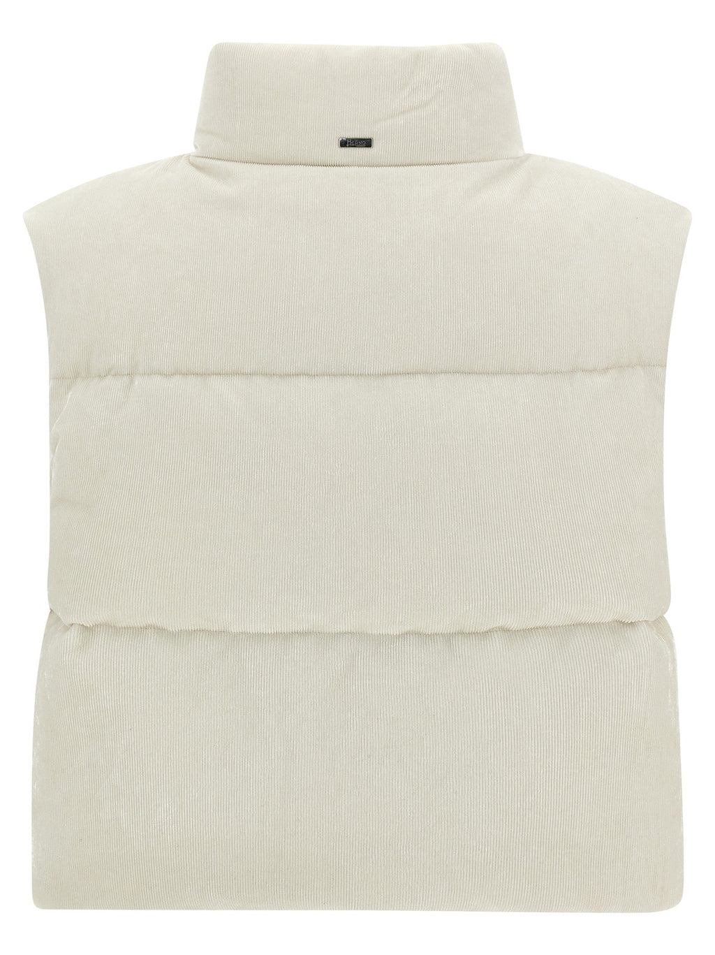 Herno White Viscose Sleeveless Jacket