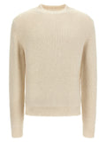 Jil Sander White Alpaca Leather Cardigan