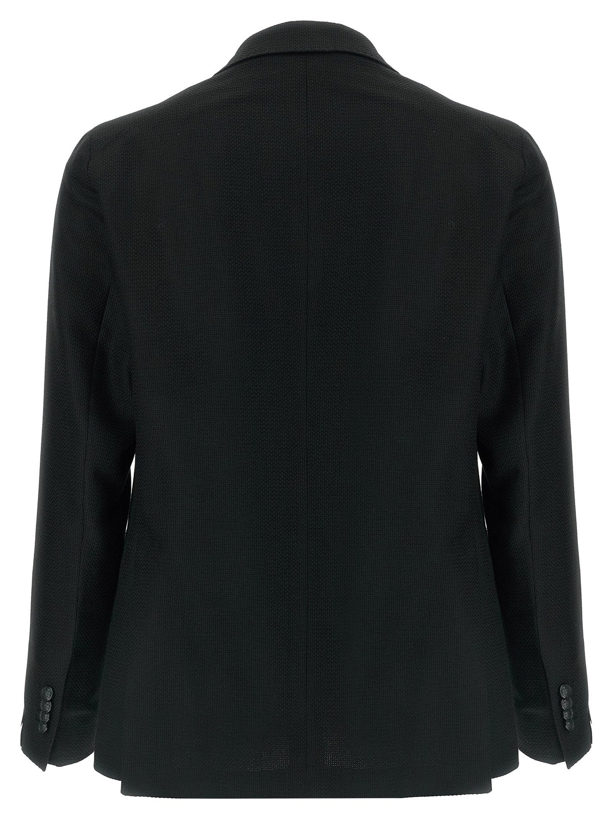 Tagliatore Black Virgin Wool Blazer
