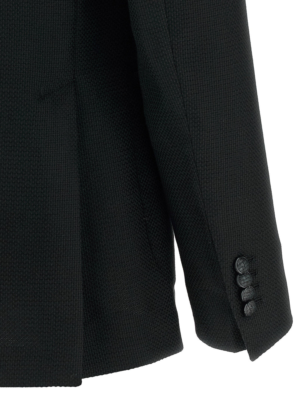 Tagliatore Black Virgin Wool Blazer