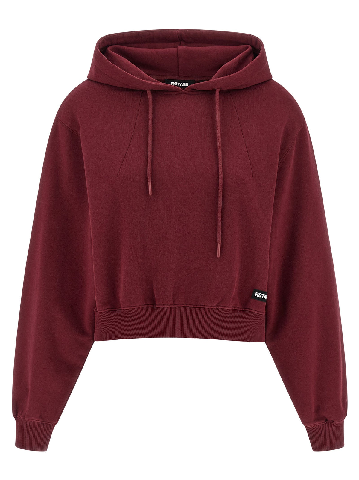 ROTATE BIRGER CHRISTENSEN Bordeaux Cotton Hoodie