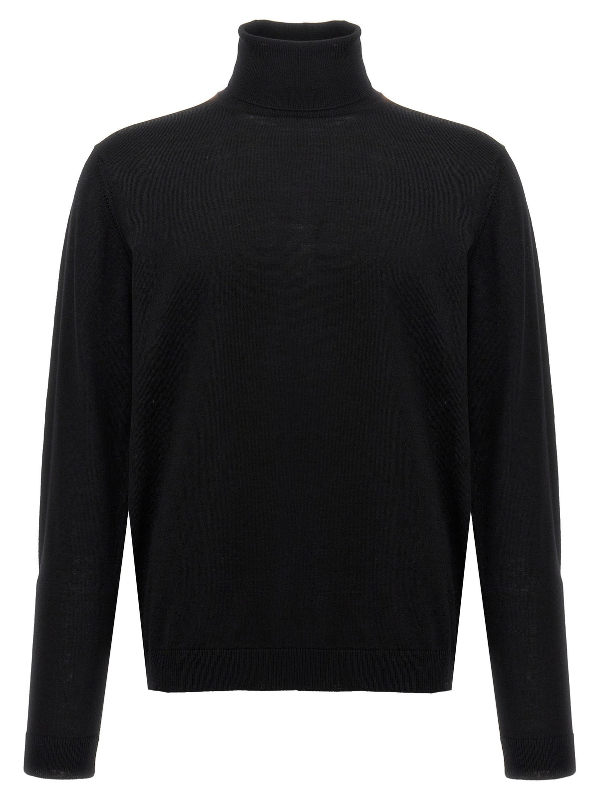 Roberto Collina Black Merino Wool Cardigan