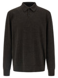 Maison Margiela Brown Wool Polo Shirt