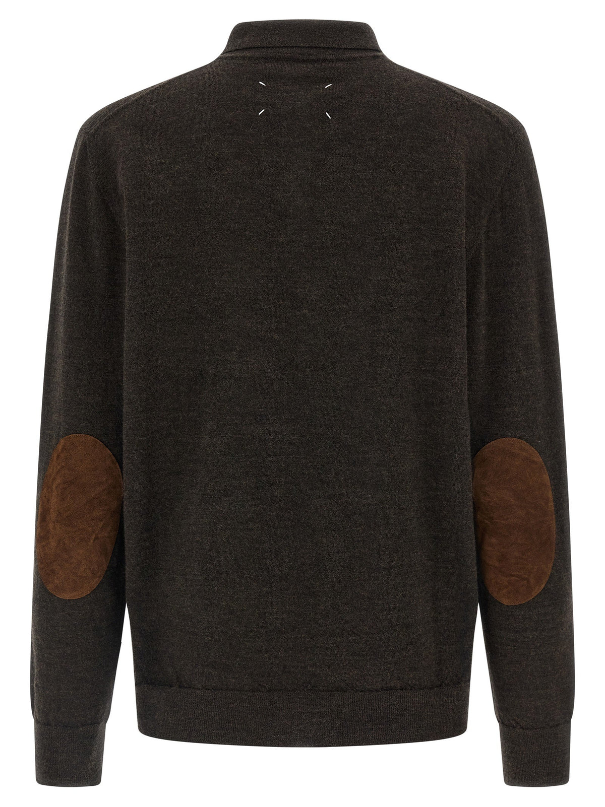 Maison Margiela Brown Wool Polo Shirt