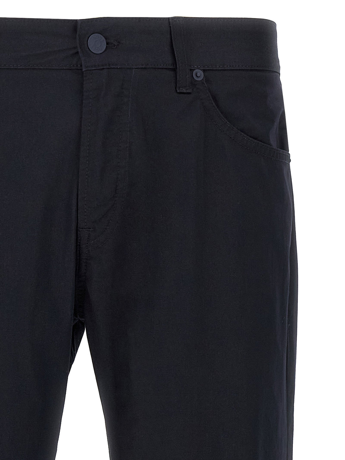Hugo Boss Blue Cotton Casual Pants