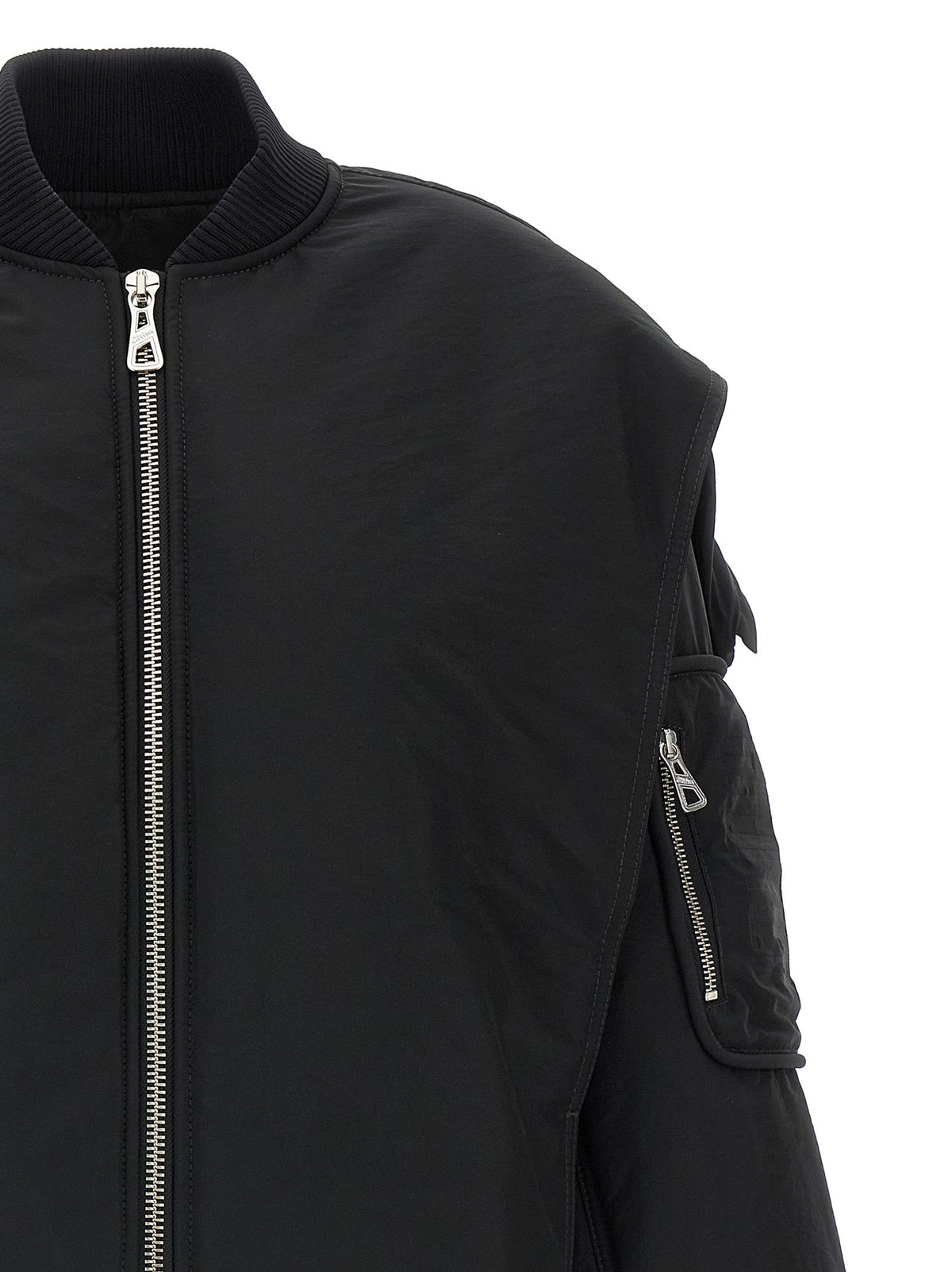 Jean Paul Gaultier Black Polyethylene Bomber