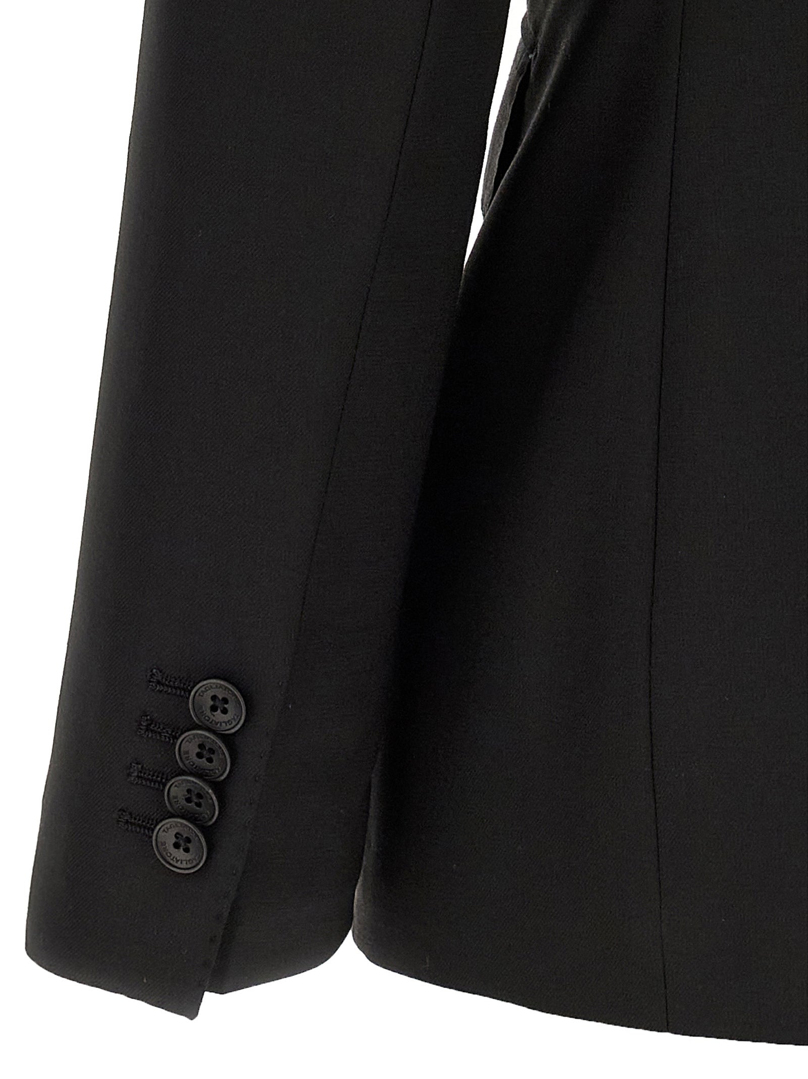 Tagliatore Black Virgin Wool Two-Piece Suit