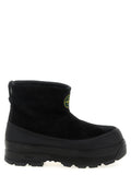 Stone Island Black Rubber Ankle Boots