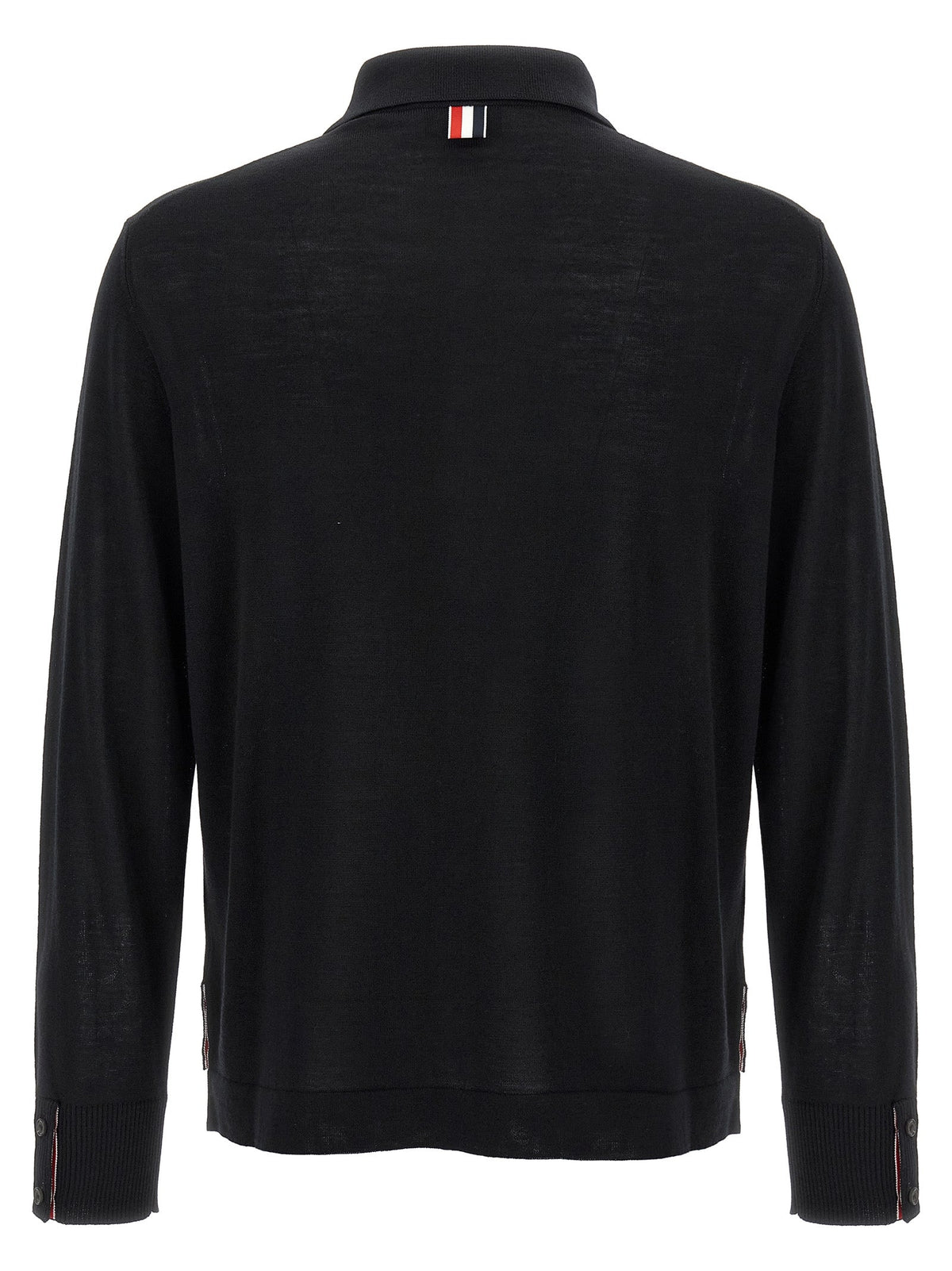 Thom Browne Black Virgin Wool Cardigan