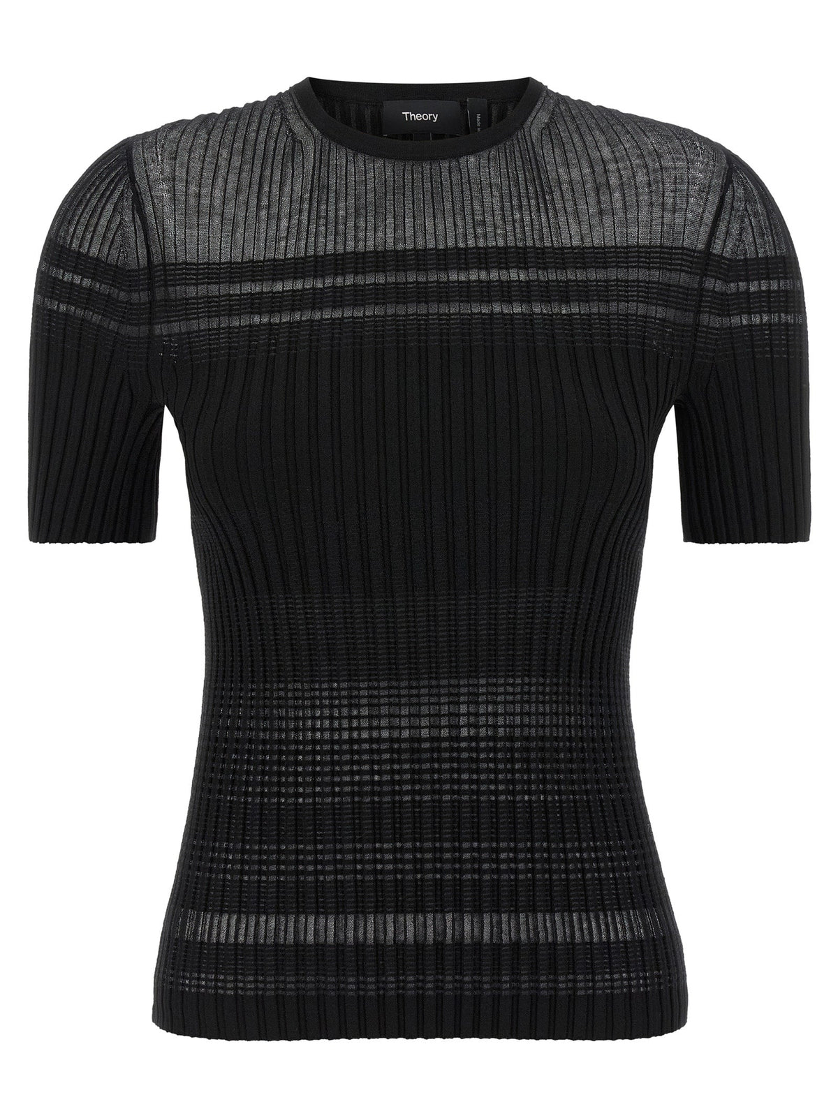 Theory Black Viscose T-Shirt