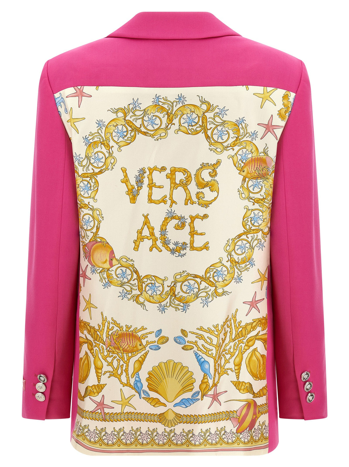 Versace Fuchsia Virgin Wool Blazer