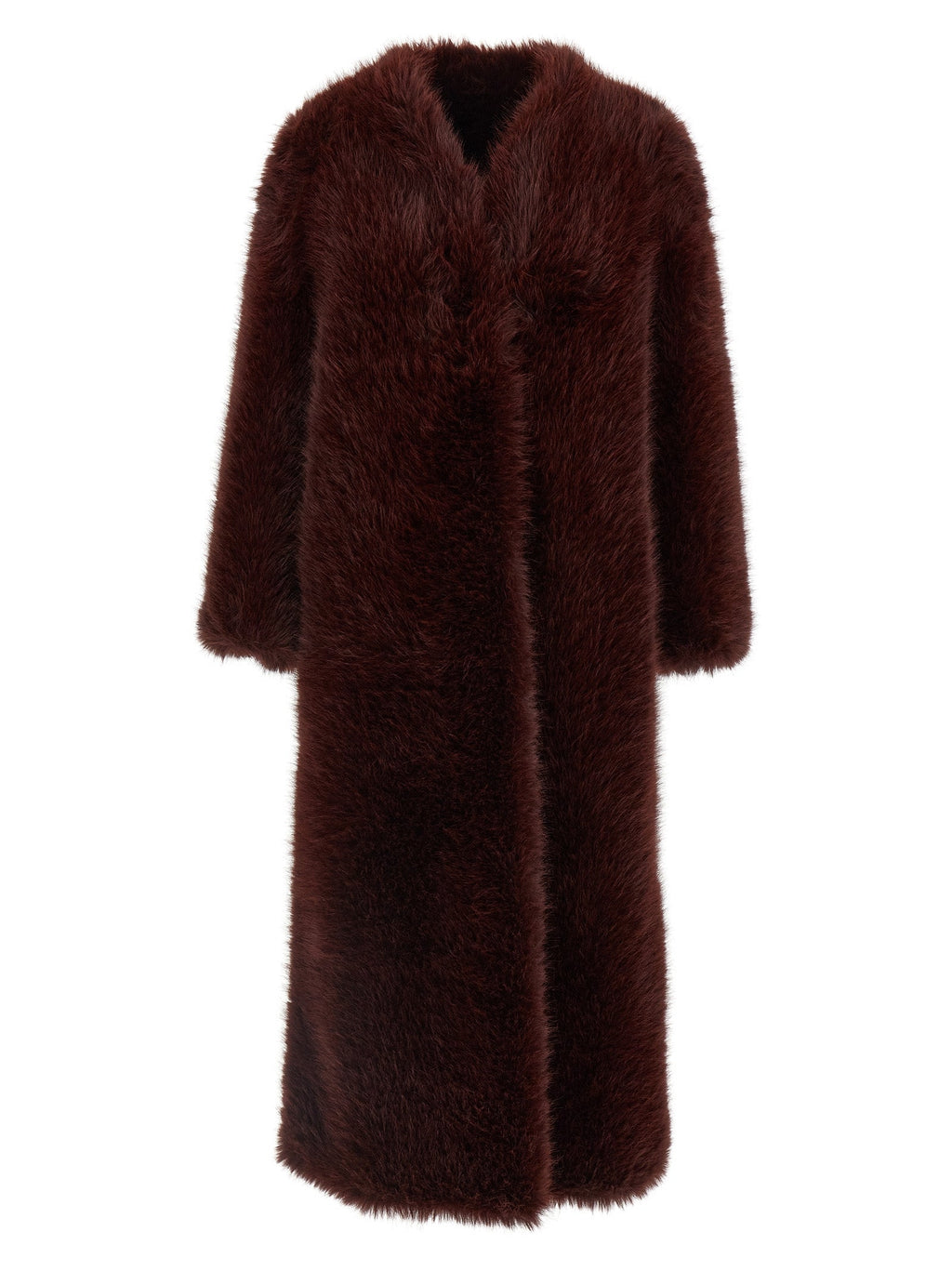B&B COUTURE Bordeaux Polyester Coat