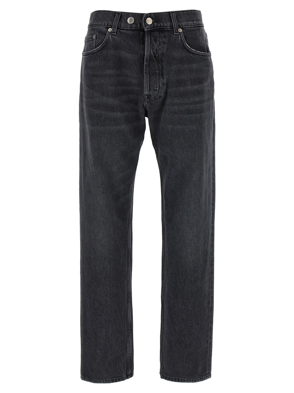 Department 5 Black Cotton Straight-Leg Jeans