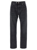 Department 5 Black Cotton Straight-Leg Jeans