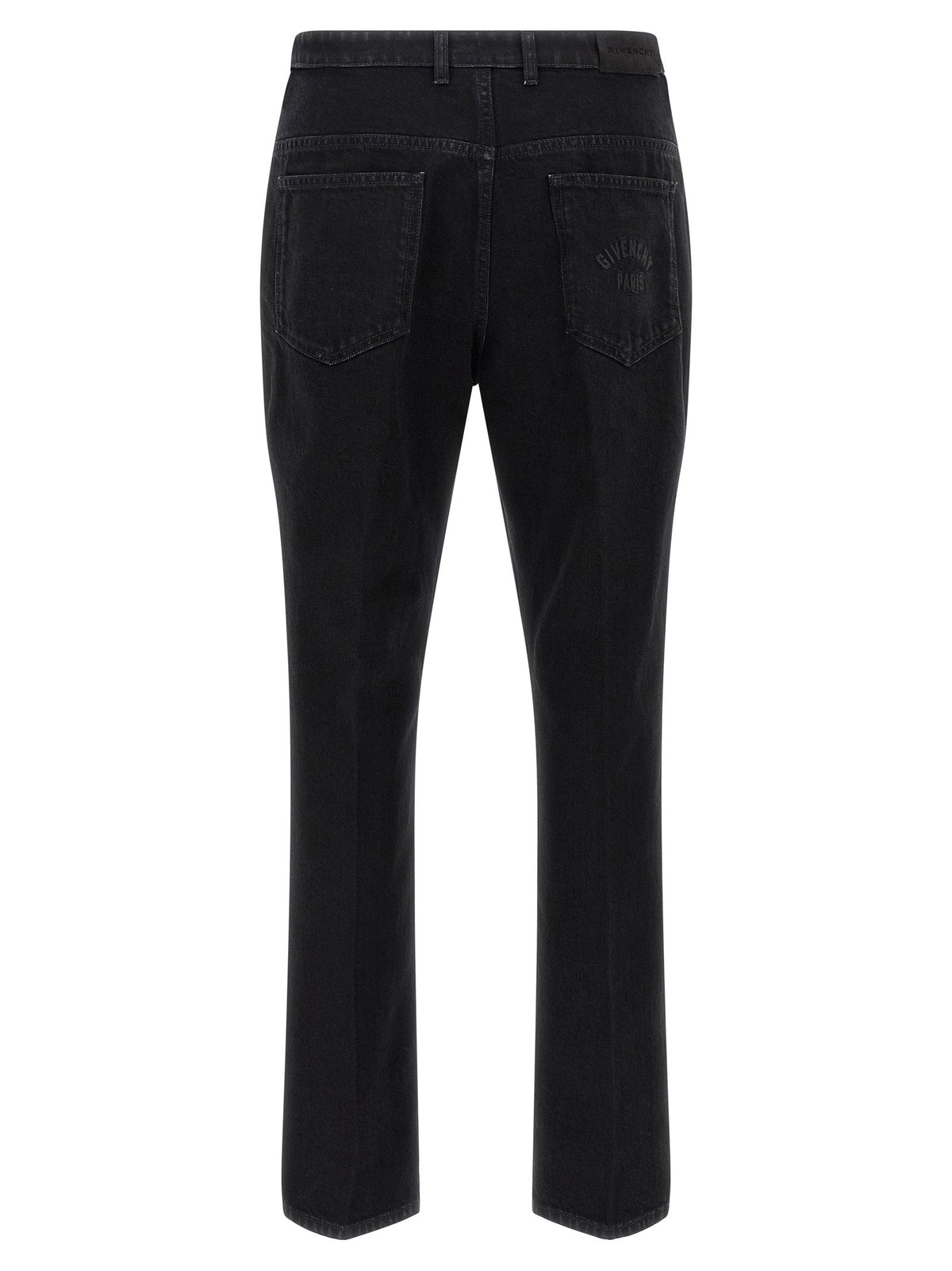 Givenchy Black Cotton Straight-Leg Jeans