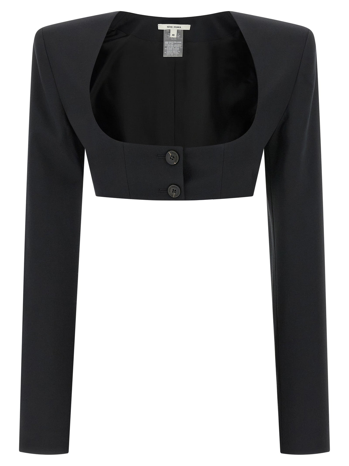 Nensi Dojaka Black Virgin Wool Blazer