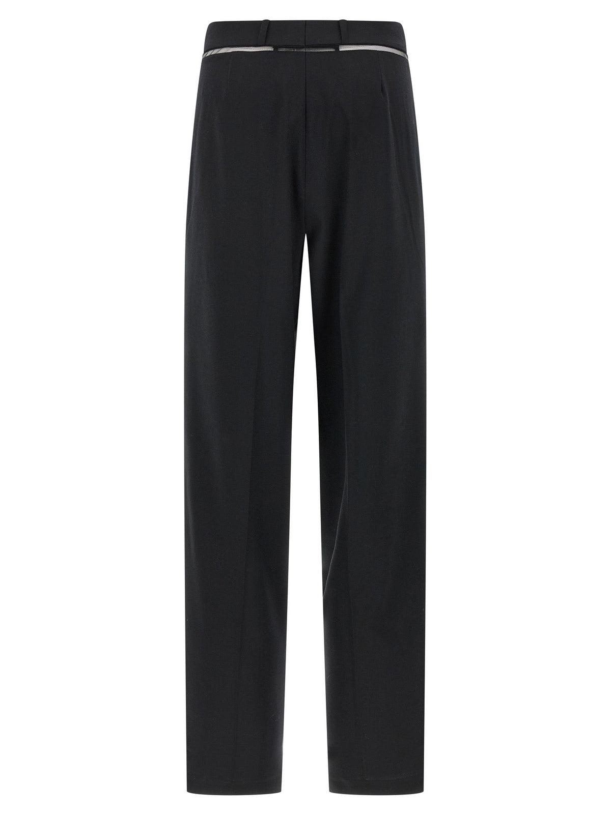 Nensi Dojaka Black Virgin Wool Casual Pants