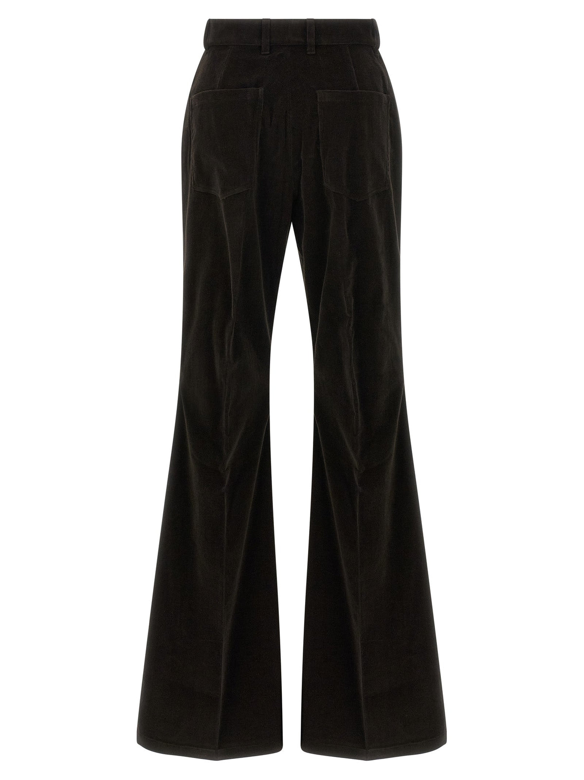 Ferragamo Brown Cotton Flared Pants