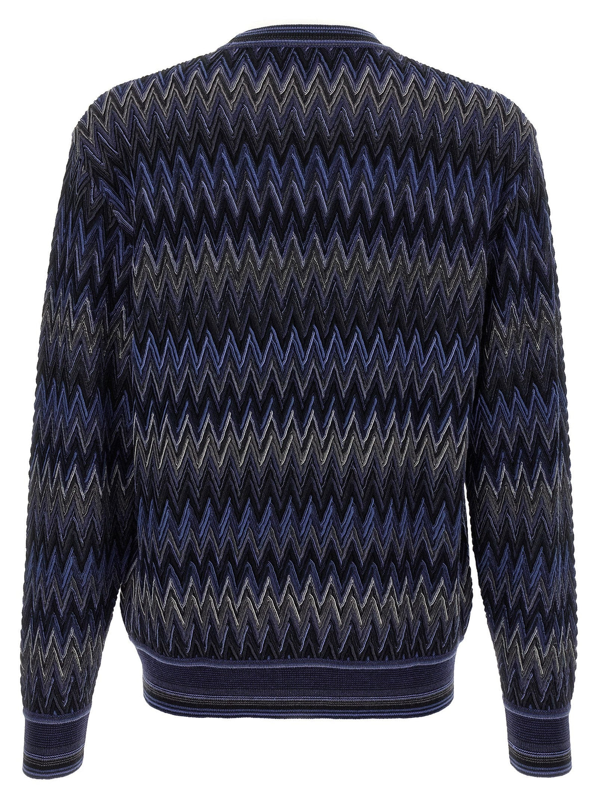 Missoni Blue Wool Cardigan