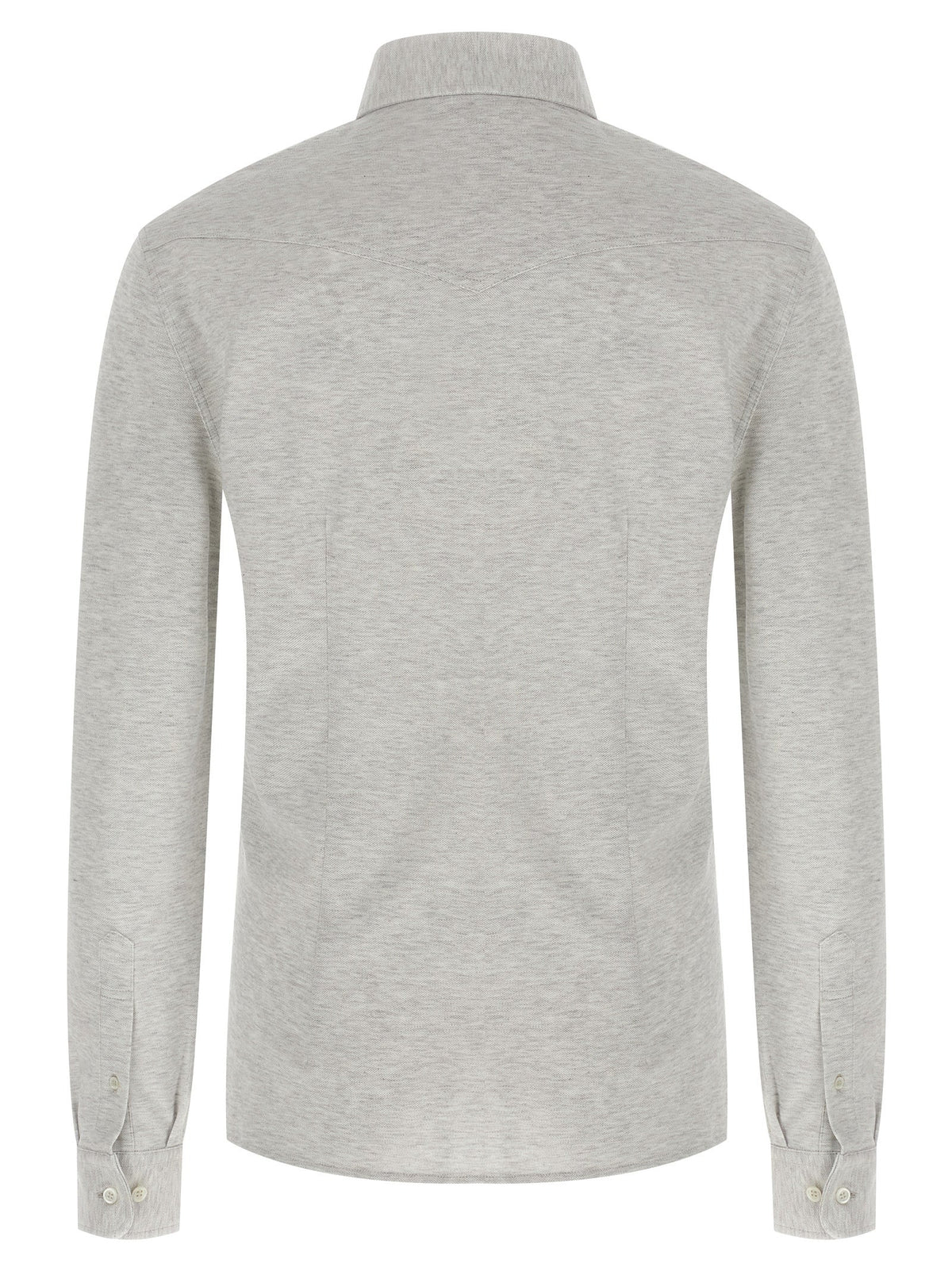 Brunello Cucinelli Gray Cotton Blouse