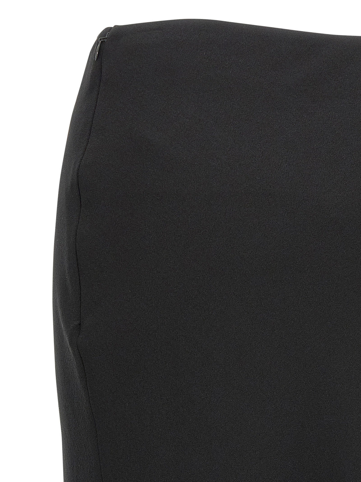 Alessandra Rich Black Virgin Wool Mini Skirt