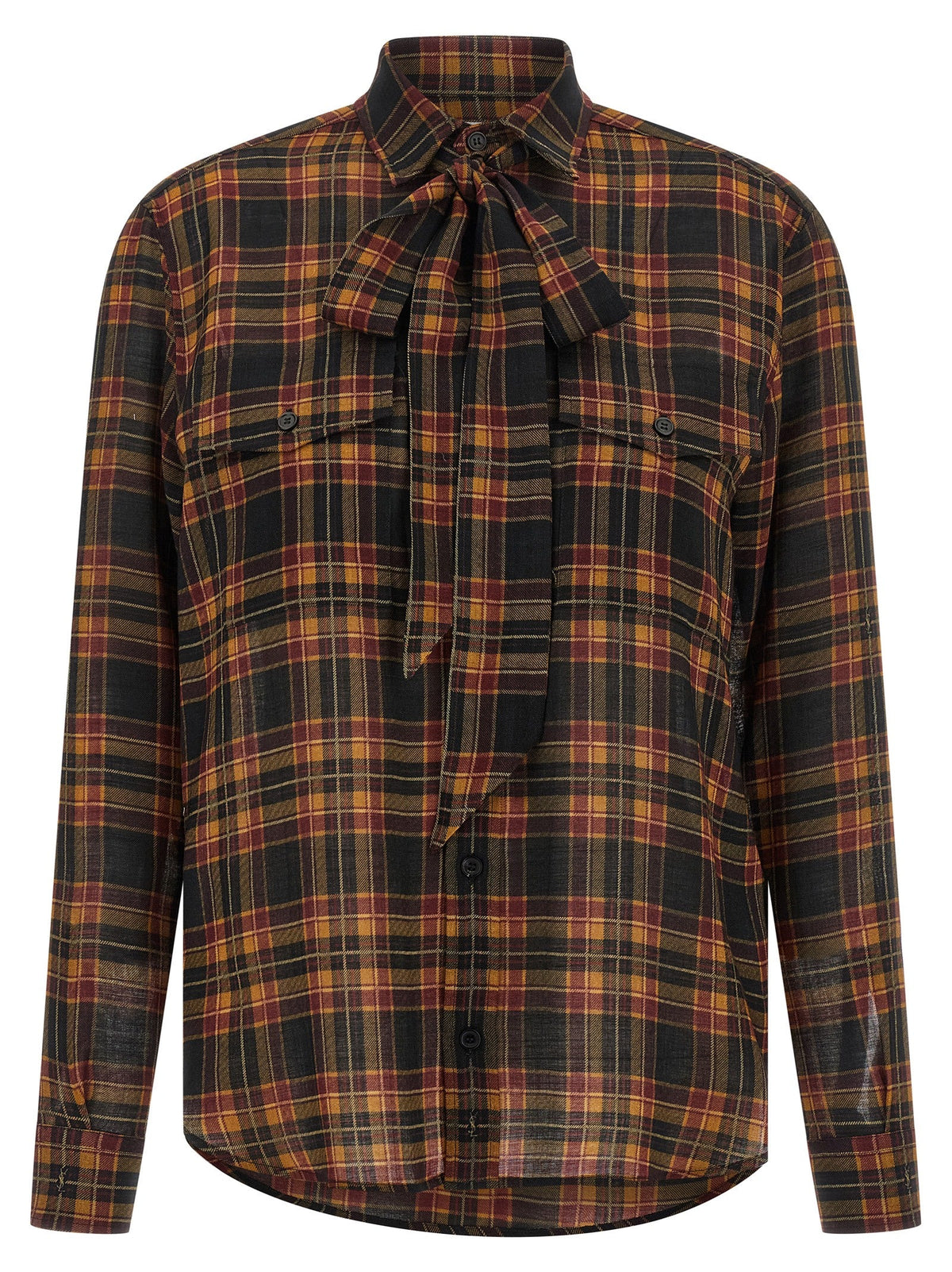 Saint Laurent Multicolor Wool Blouse