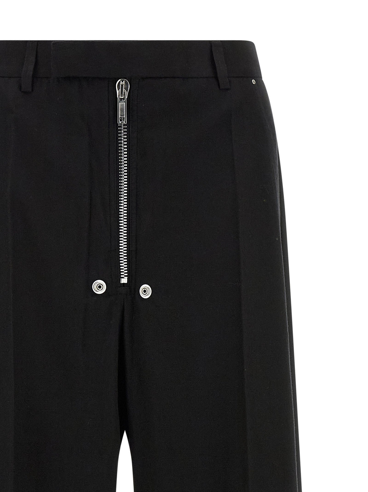 Rick Owens Black Cotton Pants