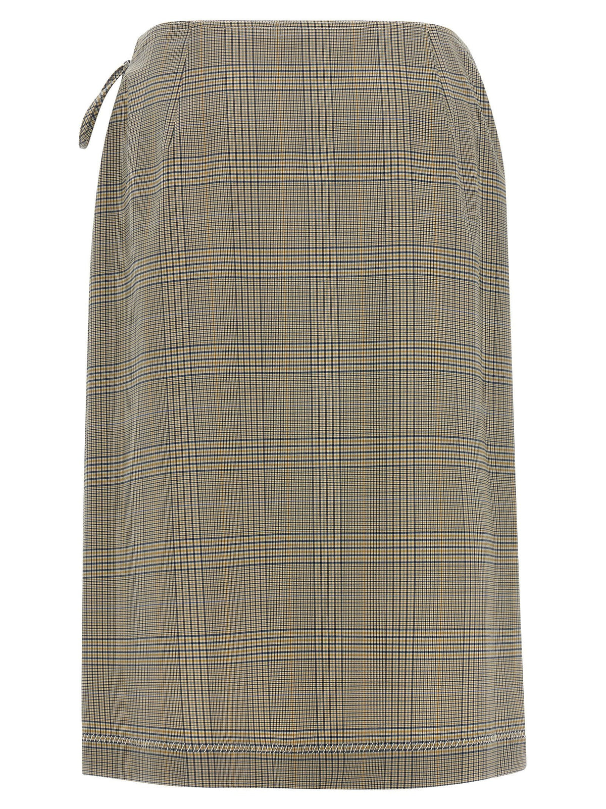 Marni Gray Polyester Midi Skirt