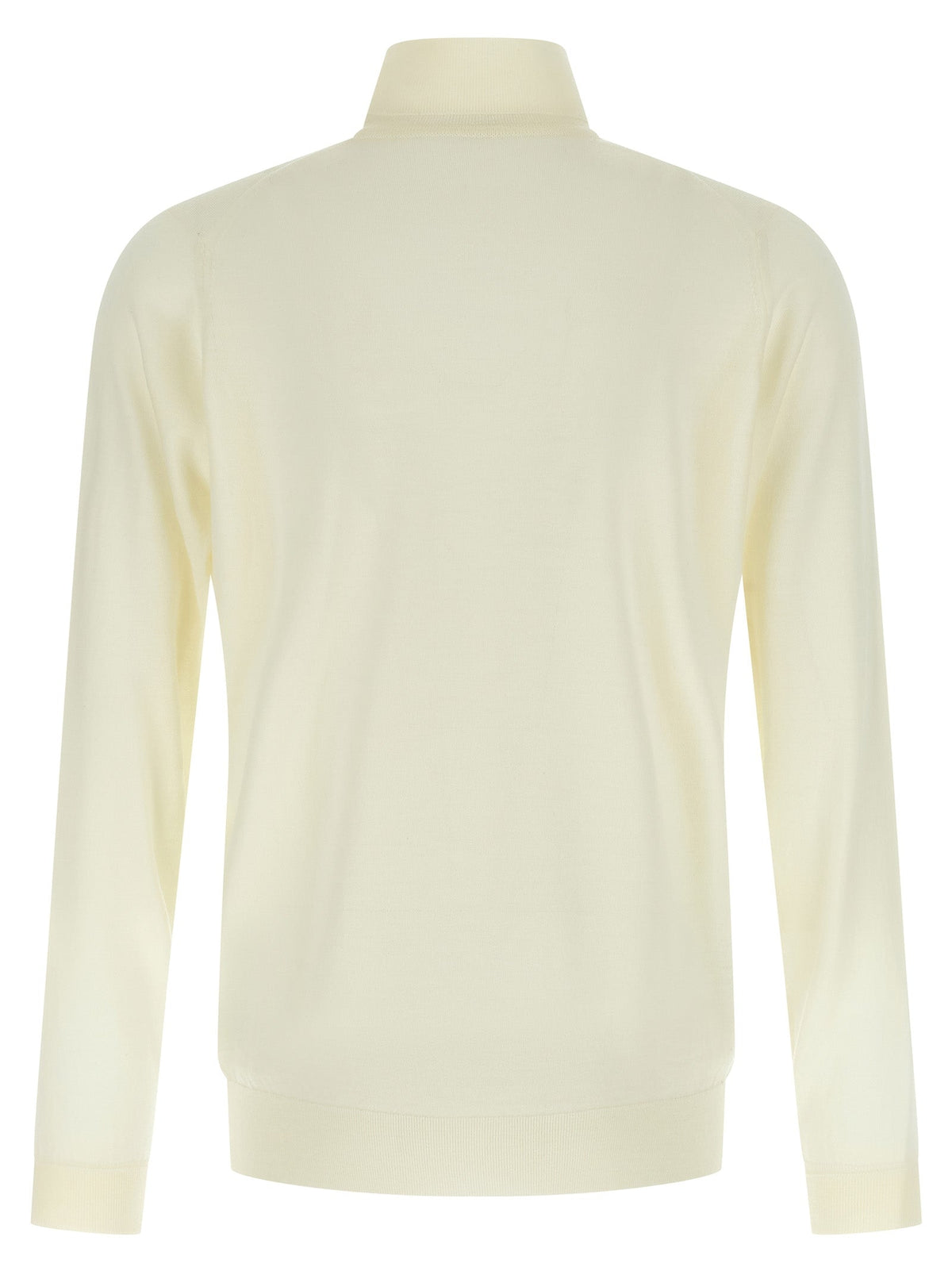 JOHN SMEDLEY Black Merino Wool Cardigan