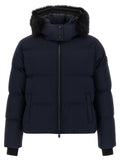 Moose Knuckles Blue Nylon Full-Length Jacket