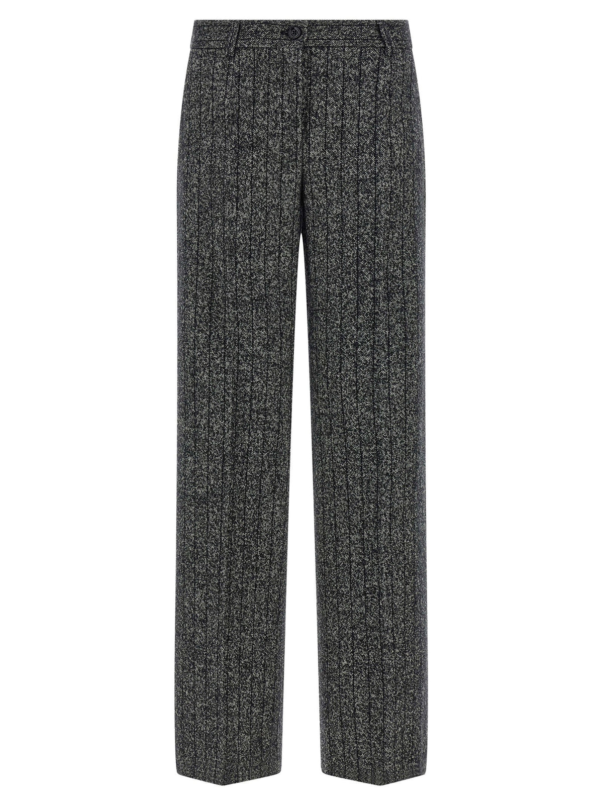Dolce & Gabbana Bicolor Virgin Wool Casual Pants