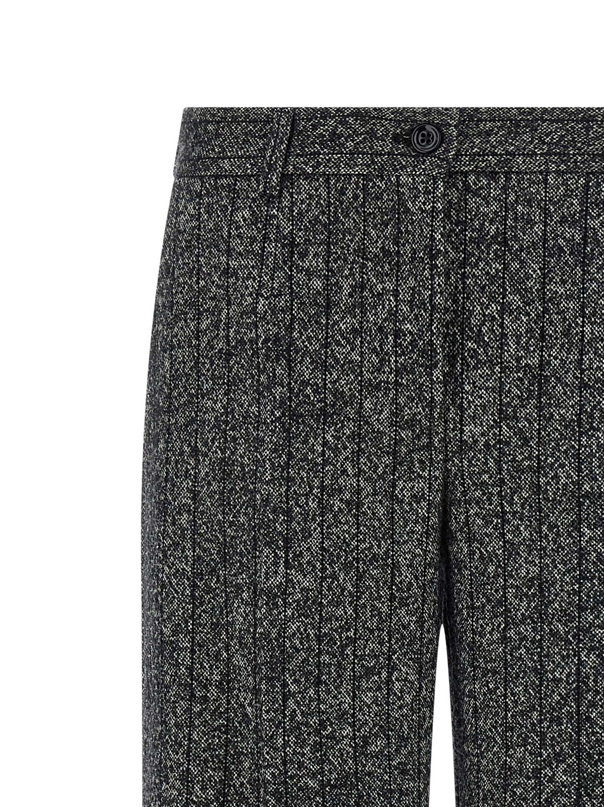 Dolce & Gabbana Bicolor Virgin Wool Casual Pants