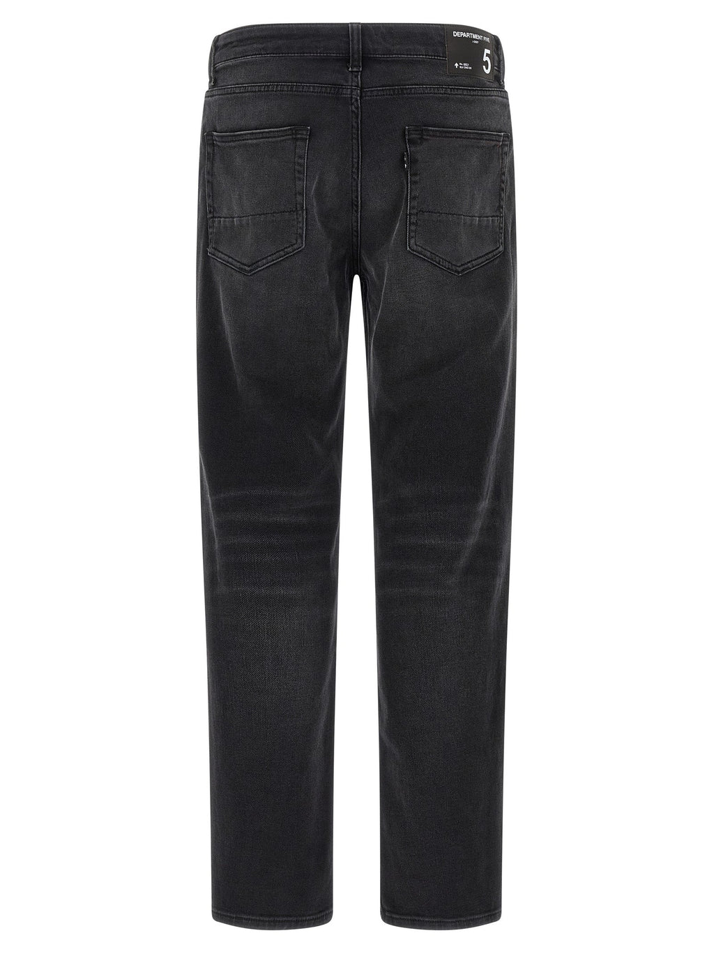 Department 5 Black Cotton Straight-Leg Jeans
