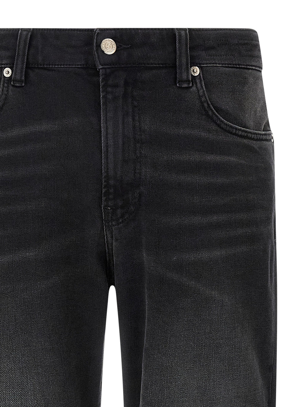 Department 5 Black Cotton Straight-Leg Jeans