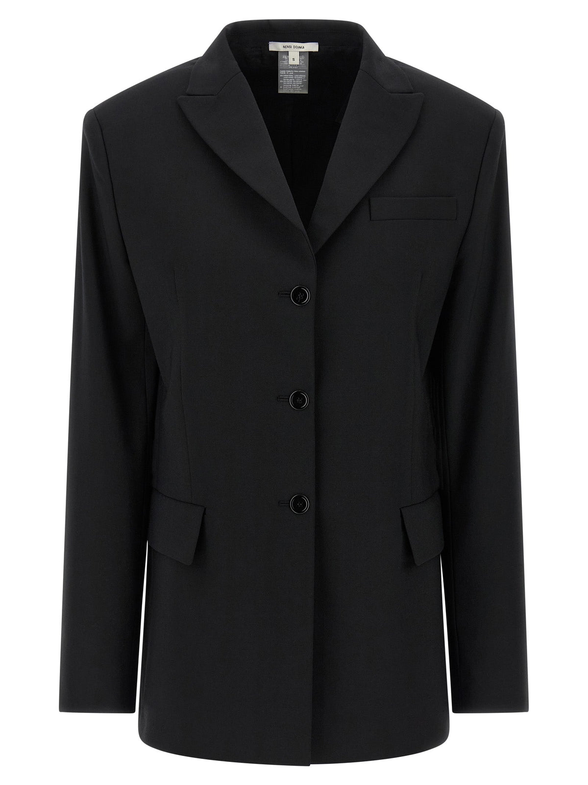 Nensi Dojaka Black Virgin Wool Blazer