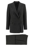 Tagliatore Gray Viscose Two-Piece Suit