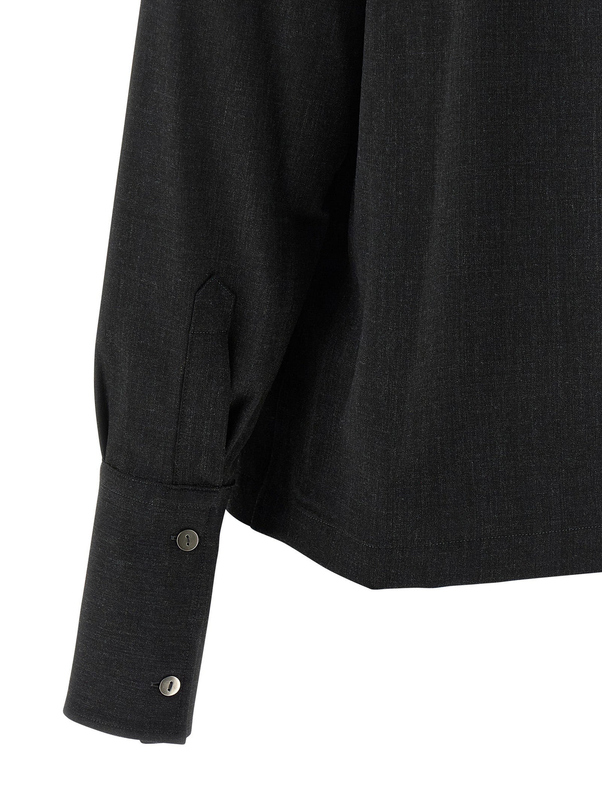 THELATEST Gray Polyester Blouse