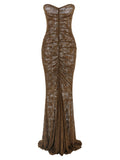 Norma Kamali Bicolor Polyamide Long Dress