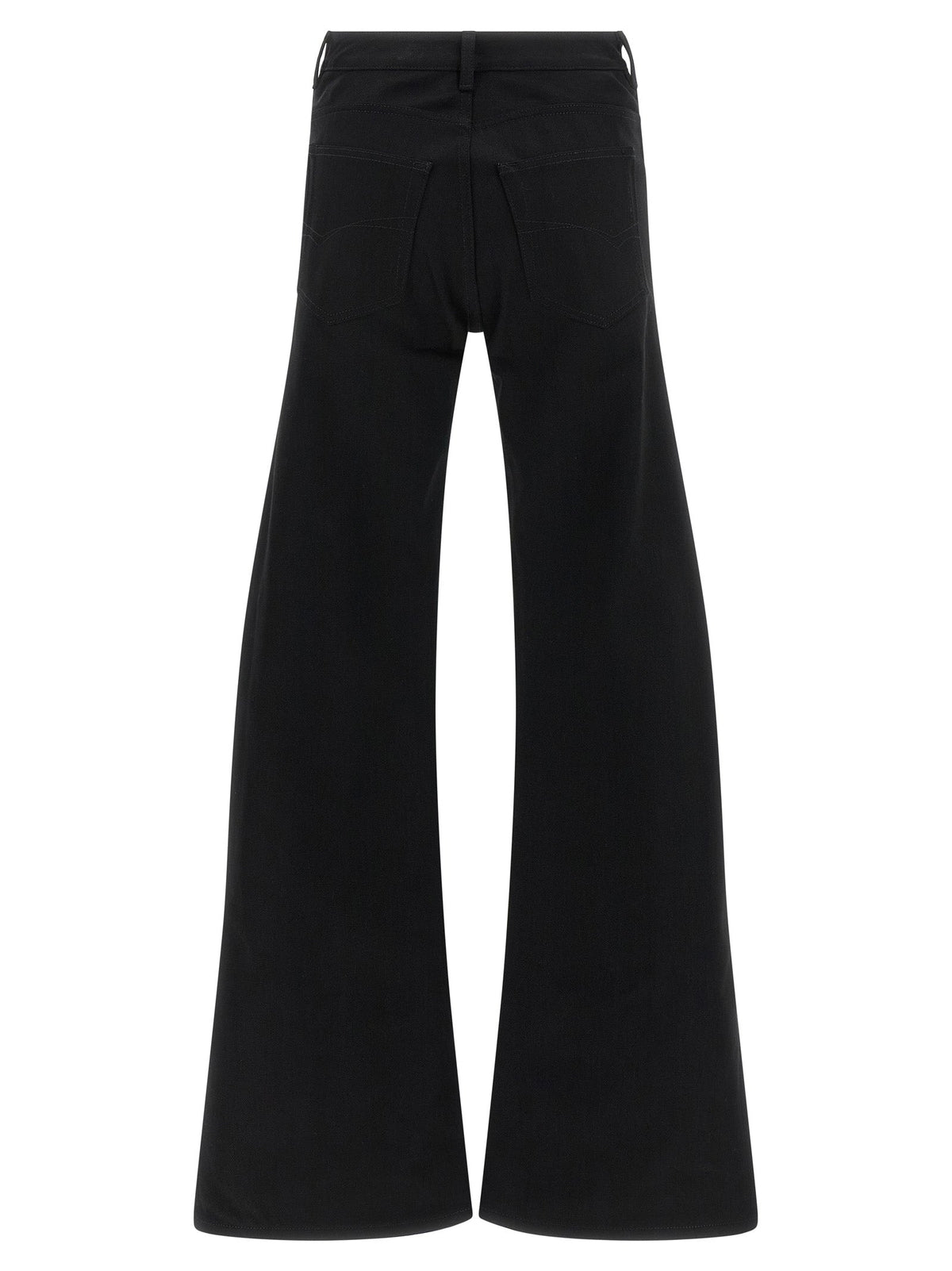 Balenciaga Black Cotton Flared Jeans