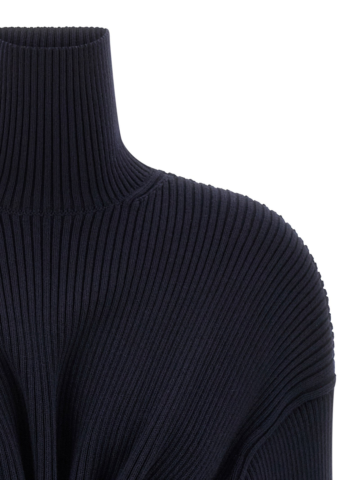 Balenciaga Blue Wool Short Dress