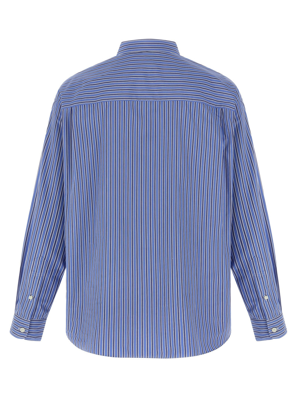 Comme Des Garçons Blue Cotton Blouse